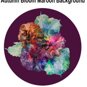 A colorful flower with purple background